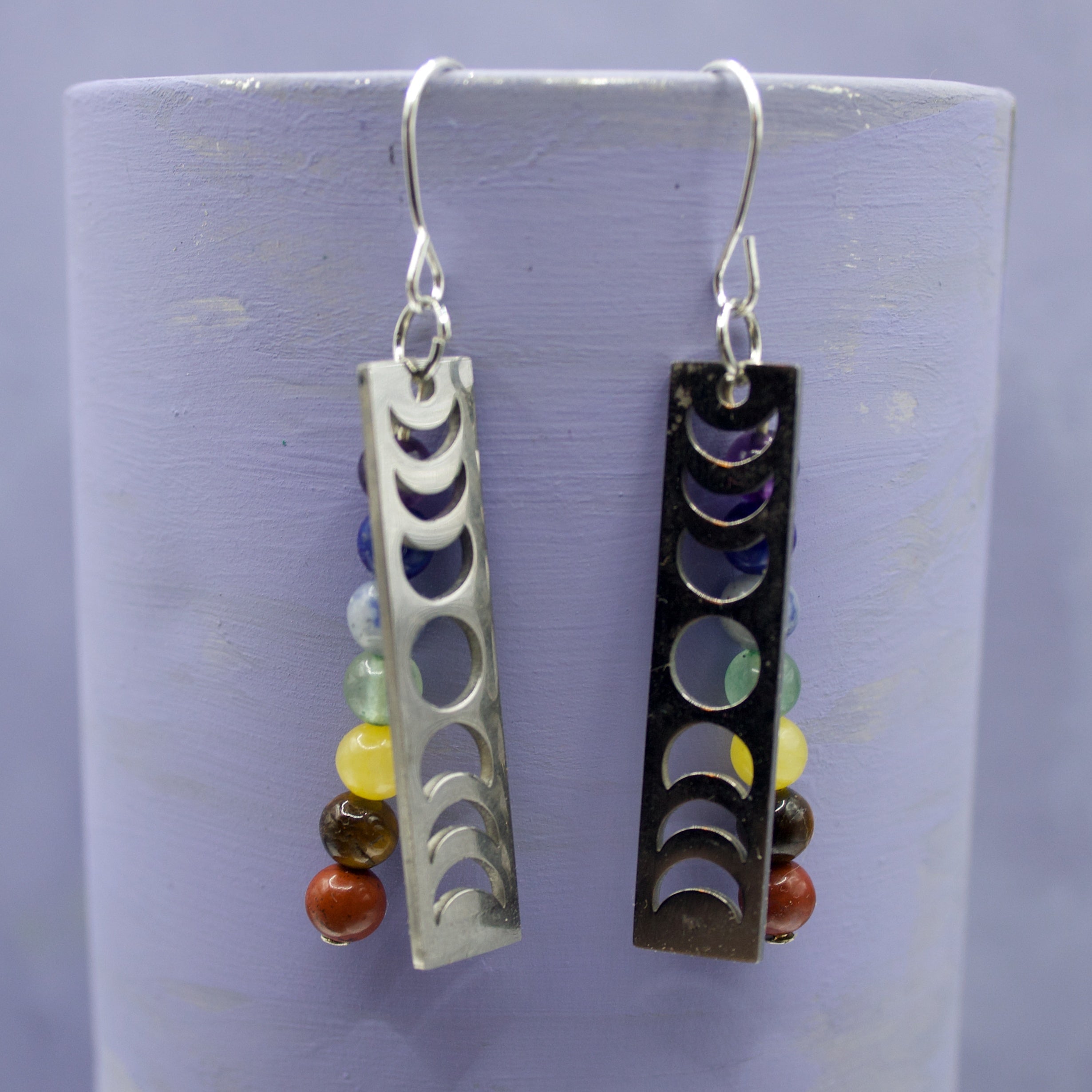 Chakra moon phase earring