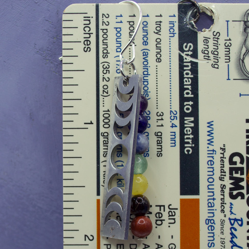 Chakra moon phase earring